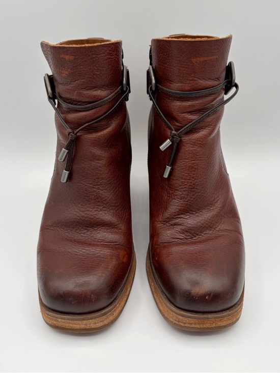 Kork-Ease Shoes - Korks By Kork-Ease Mertle Platform Square Toe Heel Ankle Boot Size 8 Oxblood